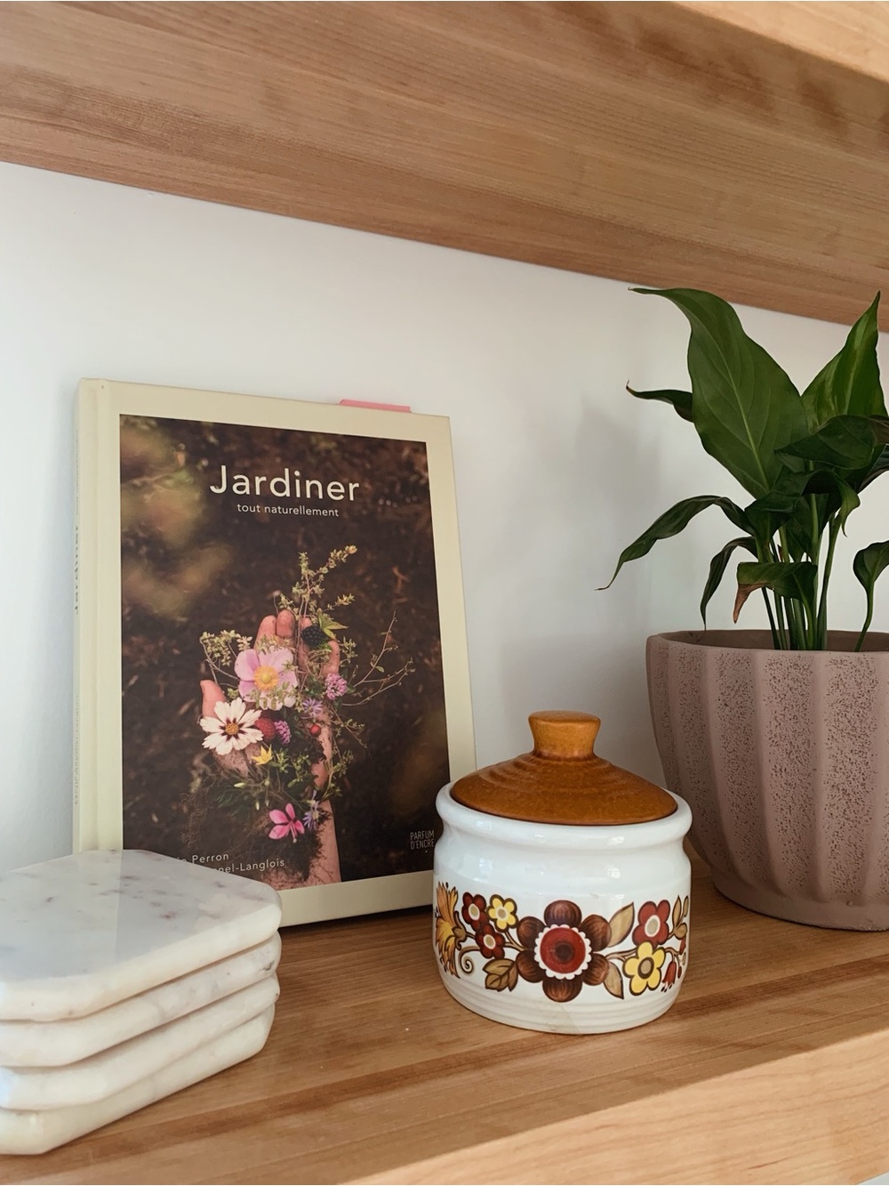 Vintage Art Ceramic jar |  floral Design | Myott Festival | England